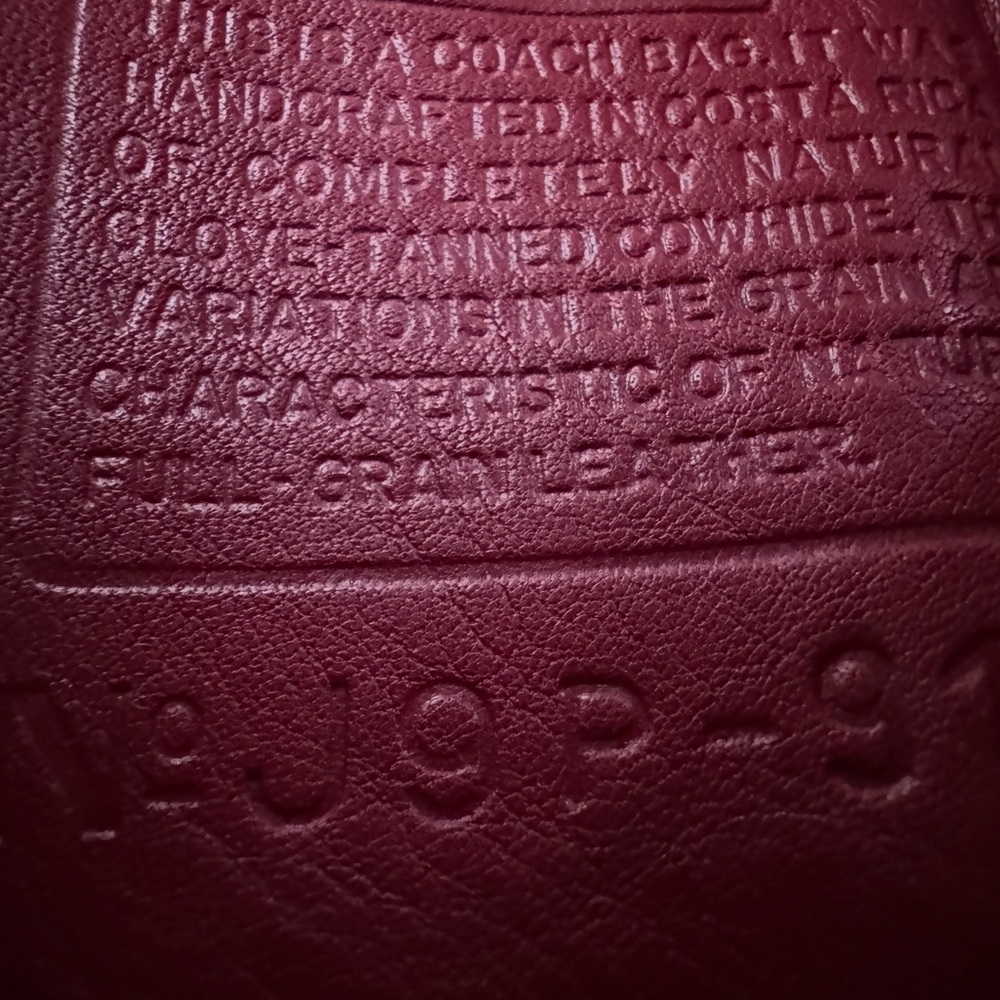Coach Red Mini Hippie Flap Slim Saddle Bag 9142 Costa Rica Leather Shoulder Bag - Picture 7 of 7